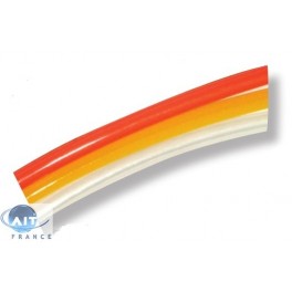 Tube en téflon de diamètre int : 0,75mm / ext : 1,6mm (1/16") de couleur Orange (1 mètre)