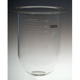 Bol de dissolution en verre transparent de 1000ml - Compatible Distek