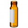 Flacons à visser, col ND13 de 4ml en verre ambré, avec label de marquage