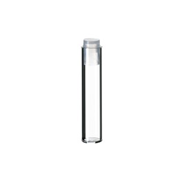 Vial Shell pour Alcott de 1ml en verre transparent + PE-Plug de 6mm