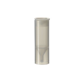 Vial Shell pour  de 3ml en polypropylène transparent avec insert conique + PE-Plug de 15mm