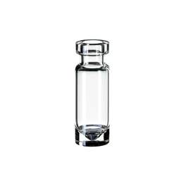 Micro-vial à sertir col ND11 en verre transparent de 1,1ml