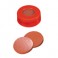 Bouchon ND11 rouge en polyéthylène à capsuler avec septum en Caoutchouc naturel /TEF