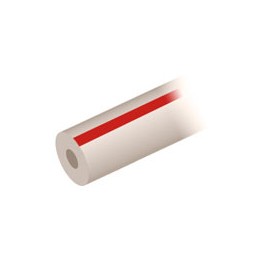 Tube en PEEK de 1/32" OD x 0.13mm / .005" ID, rayé rouge (3m)