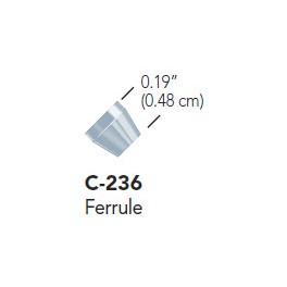 Ferrules standard haute pression pour tube de 1/8" OD (10 par boîte)