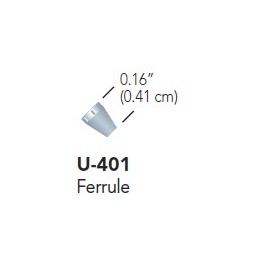 Ferrules standard haute pression pour tube de 1/16" OD (10 par boîte)