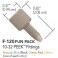 Ecrou + Ferrule one piece en PEEK (6 couleurs) pour tube OD 1/16" (6 par boîte)