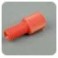 Ecrous Delrin rouge pour tube de 1/8" OD (inclus Ferrules P-300 ETFE jaune) (10 par boîte)