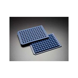 Tapis bleu en silicone  prémarqué - puit carré (lot de 5)