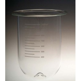 Bol de dissolution en verre transparent peak de 1000ml - Compatible Vankel Bol de dissolution en verre transparent peak de 1000ml - Compatible Vankel