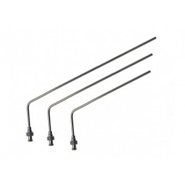 Canule coudée en acier inoxydable 195mm (7,75"), adaptateur Luer, 1/8" (3,2mm) OD Canule coudée en acier inoxydable 195mm (7,75"), adaptateur Luer, 1/8" (3,2mm) OD