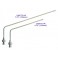 Canule coudée en acier inoxydable 120mm (4,75"), adaptateur Luer, pour échantillonnage manuel 900ml