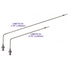 Canule coudée de 120mm (4,75") SS pour échantillonnage manuel 900ml, 2,1mm (0,083") OD Canule coudée de 120mm (4,75") SS pour échantillonnage manuel 900ml, 2,1mm (0,083") OD