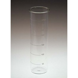 Bol extérieur en verre transparent, 300ml, gradué