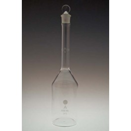 Fiole gaugée de 500ml, classe A, calibrée à 37°C
