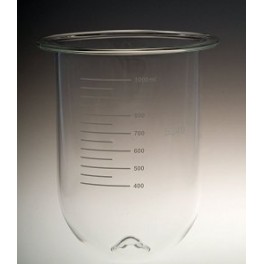 Bol de dissolution en verre transparent Peak de 1000ml - Compatible Distek Bol de dissolution en verre transparent Peak de 1000ml - Compatible Distek