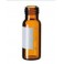 Flacons à visser, col ND9 (9mm) de 2ml en verre ambré, avec label de marquage