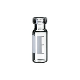 Flacons à sertir, col ND11 de 2ml en verre transparent, avec label de marquage