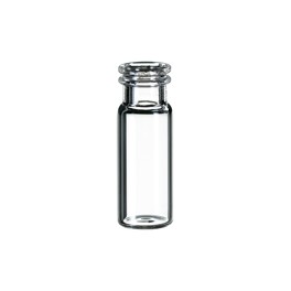Flacons &agrave; cliper, col ND11 de 2ml en verre transparent silanis&eacute;, sans label de marquage