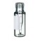 Micro-Vial à visser col ND9 en verre transparent avec insert de 0,2ml et label de marquage
