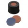 Bouchon ND13 noir en polypropylène à visser avec septum en Butyl/PTFE