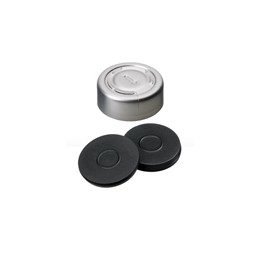 Bouchon à opercule entièrement déchirable laqué ND20 à sertir avec septum en Butyl Bouchon à opercule entièrement déchirable laqué ND20 à sertir avec septum en Butyl