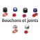 Bouchon ND20 transparent en polyéthylène avec septum Butyl/PTFE
