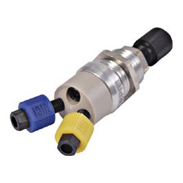 Perte de charge à pression variable 20-103 bar (300 - 1500psi) avec écrous, ferrules pour tube 1/16" de diamètre extérieur Perte de charge à pression variable 20-103 bar (300 - 1500psi) avec écrous, ferrules pour tube 1/16" de diamètre extérieur