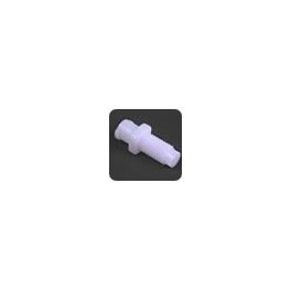 Adaptateur en Delrin naturel luer femelle vers 1/4-28 fond plat mâle Adaptateur en Delrin naturel luer femelle vers 1/4-28 fond plat mâle