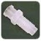 Adaptateur en Propylène naturel luer femelle vers 1/4-28 fond plat mâle