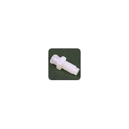 Adaptateur en ETFE naturel luer femelle vers 1/4-28 fond plat mâle Adaptateur en ETFE naturel luer femelle vers 1/4-28 fond plat mâle