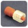 Adaptateur en ETFE rouge luer mâle vers 1/4-28 fond plat femelle