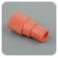 Adaptateur en ETFE rouge luer femelle vers 1/4-28 fond plat femelle