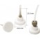 Crépine d'aspiration "dernière goutte" de 2.5µm en PTFE avec adaptateur 3 diamètres (1.5, 2.2 et 3.3mm)