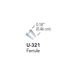 Ferrules haute pression type VALCO/VICI pour tube de 1/16" OD (10 par boîte) Ferrules haute pression type VALCO/VICI pour tube de 1/16" OD (10 par boîte)