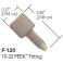 Ecrou + Ferrule one piece en PEEK naturel pour tube OD 1/16" (10 par boîte)