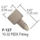 Ecrou + Ferrule one piece en PEEK naturel pour tube OD 1/16" (10 par boîte)
