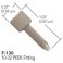 Ecrou + Ferrule one piece en PEEK naturel pour tube OD 1/16" (10 par boîte)