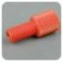 Ecrous Delrin rouge pour tube de 1/16" OD (inclus Ferrules P-200 ETFE bleu) (10 par boîte)