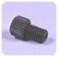 Ecrous courts Delrin noir pour tube de 1/16" OD (inclus Ferrules P-200 ETFE bleu) (10 par boîte)