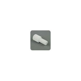 Ecrous Delrin blanc pour tube de 1/8" OD (inclus Ferrules P-300 ETFE jaune) (10 par boîte) Ecrous Delrin blanc pour tube de 1/8" OD (inclus Ferrules P-300 ETFE jaune) (10 par boîte)