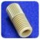 Ecrous courts PEEK naturel pour tube de 1/8" OD (inclus Ferrules P-300 ETFE jaune) (10 par boîte)
