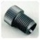 Ecrous PEEK noir de grand diamètre pour tube de 5/16" OD et ferrules ETFE naturel (10 par boîte)