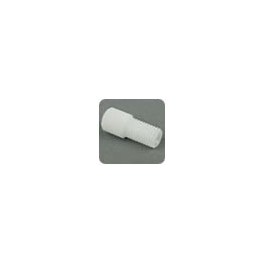 Ecrous Delrin blanc de grand diam&egrave;tre pour tube de 3/16" OD et ferrules ETFE jaune (10 par bo&icirc;te)