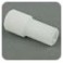 Ecrous Delrin blanc de grand diamètre pour tube de 3/16" OD et ferrules ETFE jaune (10 par boîte)