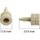 Raccord haute pression en PEEK pour tube 1/16" de diamètre extérieur (5 par boîte)
