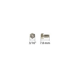 Ecrous type VALCO en acier inoxydable pour tube de diamètre extérieur de 1/32'' (5 par boîte)