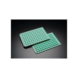 Tapis vert en silicone prémarqué - puit rond (lot de 5) Tapis vert en silicone prémarqué - puit rond (lot de 5)