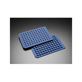 Tapis bleu en silicone - puit rond (lot de 5) Tapis bleu en silicone - puit rond (lot de 5)