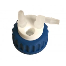 Bouchon de sécurité poubelle GL45 avec 1 filetage pour cartouche de charbon actif + 2 leak (6-9mm) Bouchon de sécurité poubelle GL45 avec 1 filetage pour cartouche de charbon actif + 2 leak (6-9mm)